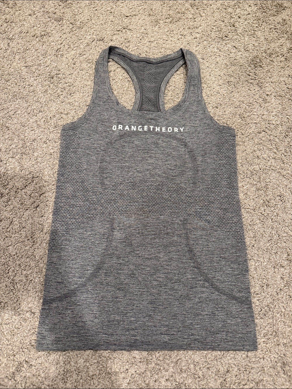 LULULEMON Orangetheory Gray Swiftly Racerback Tank